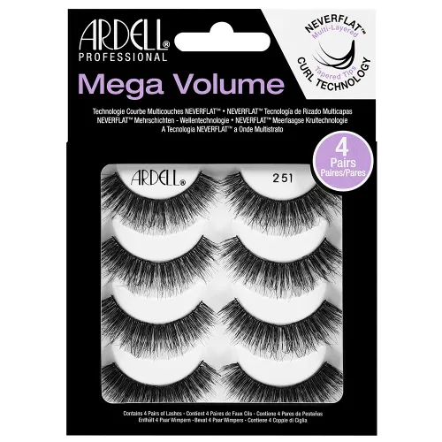 Vista 5 de Ardell Mega Volume Lash 252-4 pares 252 negro