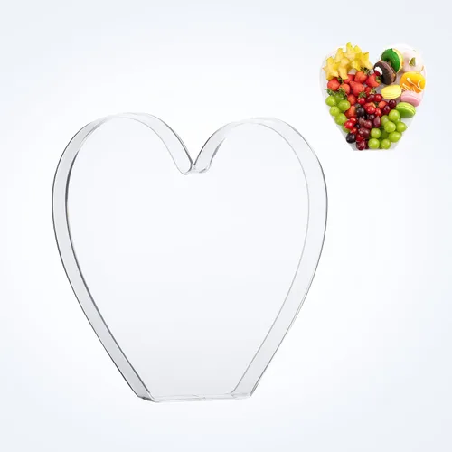 Vista 32 de Bandeja de 11" de Acrílico con Letras y Números – Bandeja Reutilizable y Rellenable para Aperitivos de Charcutería, Caja de Servir Postres