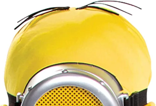 Vista 3 de Disguise Disfraz de Minion Deluxe para adultos, Amarillo