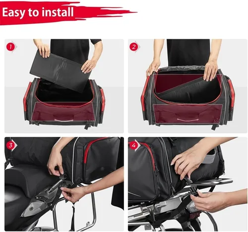 Vista 4 de MAKUTU Accesorios de bolsa para SUZUKI GSX-R600 GSX-R750 GSX-R1000 GSX-R1300 motocicleta alforja lateral Bolsas Touring
