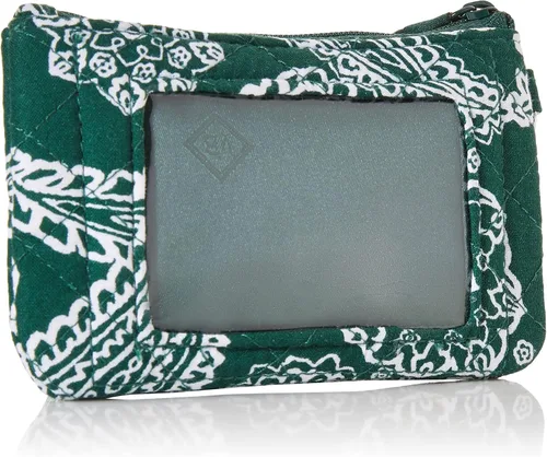 Vista 2 de Vera Bradley Collegiate Zip Id Case and Lanyard Combo Multiple Teams Available Keyring