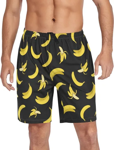 Vista 13 de Ollabaky Pantalones cortos de pijama para hombre Pjs partes inferiores pantalones cortos para dormir ropa de descanso pantalones de pijama