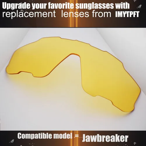 Vista 3 de 2 CompatiblesReemplazo para Lentes Oakley Jawbreaker Transparente Amarillo Polarizado