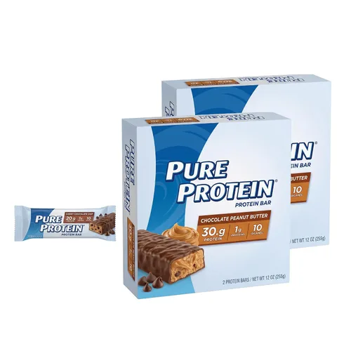 Vista 6 de Pure Protein - Paquete surtido de 18 unidades - Brownie galáctico, cono de helado, mantequilla de maní con chocolate