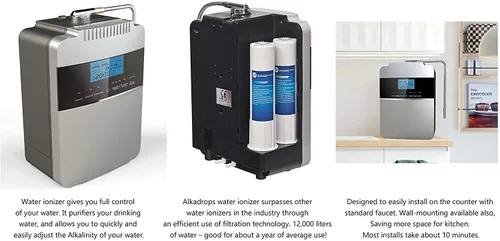 Vista 8 de Máquina purificadora de agua ionizador de agua ORP+500 a -800 PH 2.5-11.2 Ácido alcalino Agua El mejor sistema de filtración de agua alcalina