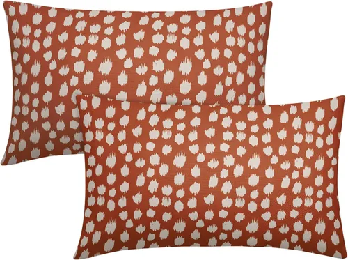 Vista 57 de Sweetshow Juego de 2 fundas de almohada de 16 x 16 pulgadas, diseño bohemio, con diseño de lunares, moderno y moderno, para exteriores, decorativas