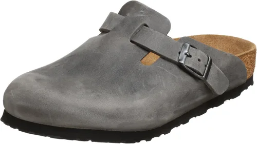 Vista 10 de Birkenstock Zuecos de gamuza Boston para mujer