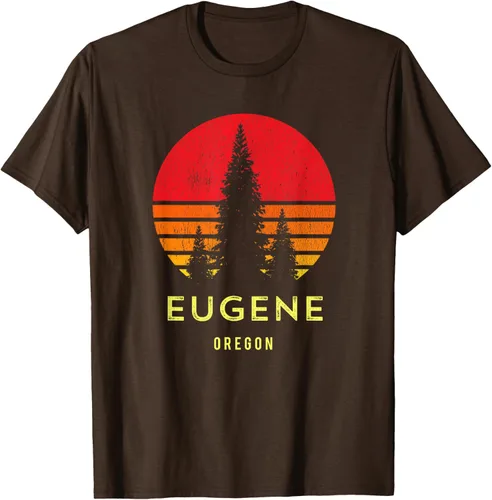 Vista 8 de Camiseta Eugene Oregon, Negro, S