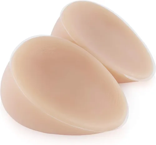 Vista 3 de Vollence One Pair Silicone Breast Forms Fake Boobs Crossdresser Prosthesis Mastectomy
