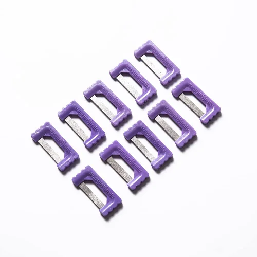 Vista 11 de SNAWOP Tiras interproximales dentales 10PC Ortodoncia Reducción de esmalte Kit de pulido IPR/IR (gris)