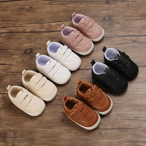 Vista 8 de Clowora Zapatos para bebés y niñas con suela de goma antideslizante, zapatos de cuna para recién nacidos, mocasines planos.