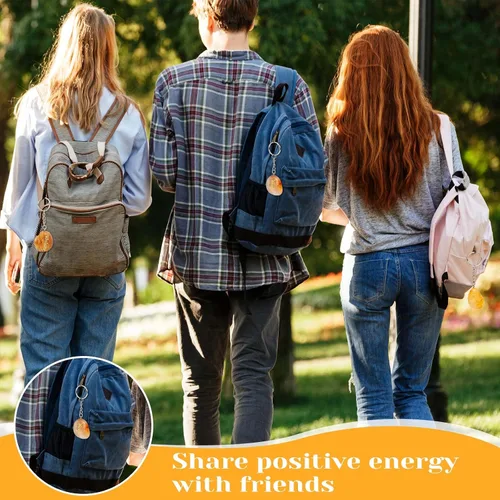 Vista 6 de Taiyin 40 llaveros con cita inspiradora, regalos de piedras motivacionales, llaveros positivos grabados, piedras inspiradoras, regalos