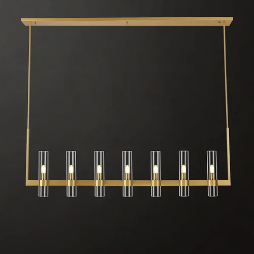 Vista 16 de Candelabro de 12 Luces de Latón Redondo 36" Candelabros de Rueda de Vagón de 91 cm para Fijo de Iluminación de Comedor Tubo de Vidrio Transparente