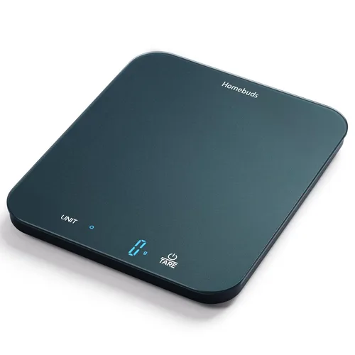 Vista 11 de Homebuds Báscula digital de alimentos de 22 libras gramos y onzas en 0.04 oz, alta precisión garantizada por la fábrica profesional de básculas