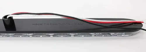 Vista 4 de 15" Luz trasera roja transparente multifunción, marcador de alto y giro, barra LED para camiones, impermeable, fabricada en EE.UU