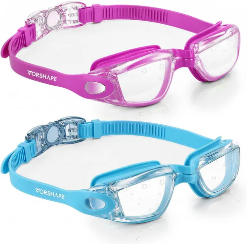 Vista 21 de Gafas de natación: paquete de 2 gafas de natación antivaho, sin fugas, protección UV, para adultos, hombres, mujeres, jóvenes