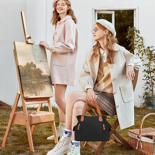 Vista 7 de Bolsas de mano para mujer, bolsas hobo para mujer, bolso de mano, enfermera, mini bolsa de mano con bolsillos, bolso pequeño de hombro, bolso
