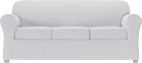 Vista 11 de Zenna Home Simply Fit - Funda elástica para sofá (1 pieza), color crudo