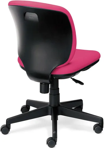 Vista 18 de Plus Silla de oficina Presea respaldo bajo Shell blanco sin codos rosa KC-K56SL PK 697835