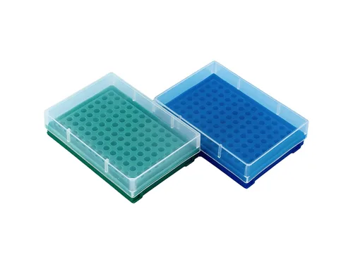 Vista 8 de Tubo de bloque de enfriamiento de aluminio Cool Rack 15 pozos para viales criogénicos y tubos faciales de 0.0 fl oz y 0.1 fl oz, paquete de 1