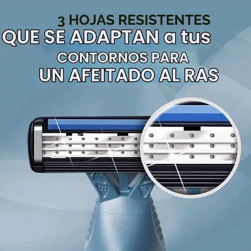 Vista 7 de BiC Flex 3 - Afeitadora desechable para hombre (4 unidades), paquete de de 3