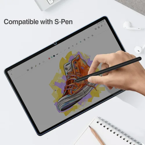 Vista 6 de ProCase Protector de pantalla de privacidad para Galaxy Tab S10 FE /S9 FE /S9/S8/S7 for Galaxy Tab S10 FE 2025/S9 FE 10.9"/S9 11" 2023/S8 2022/S7