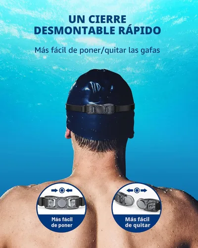 Vista 7 de Aegend Gafas de natación, gafas de natación sin fugas, protección completa para adultos, hombres, mujeres y jóvenes