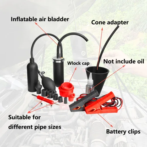 Vista 3 de Kit profesional de máquina de humo automotriz AOOTU DAOSM - Detector de fugas de combustible EVAP y probador de fugas de vacío/humo para diagnóstico