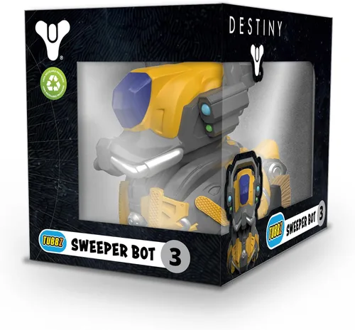 Vista 2 de TUBBZ Boxed Edition Sweeper Bot Figura coleccionable de pato de goma de vinilo - Producto oficial de Destiny 2 - PC y videojuegos Barrendero Bot