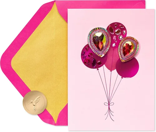 Vista 4 de Tarjeta de cumpleaños de Papyrus para ella - Asociación BCRF (Una abundancia de deseos felices)