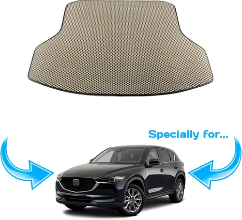 Vista 2 de Alfombrilla de maletero de carga personalizada para Mazda CX-5 2017-2023 - Bandeja impermeable para maletero (beige)