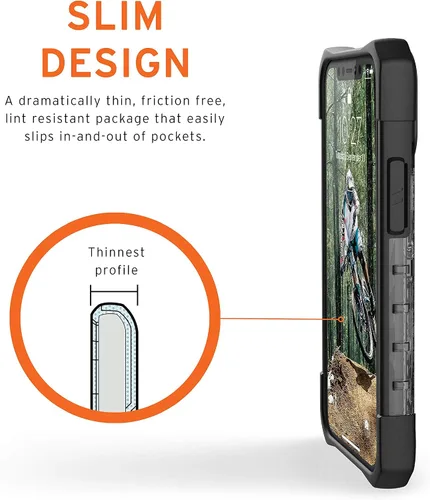 Vista 4 de URBAN ARMOR GEAR UAG - Funda protectora de plasma transparente diseñada para iPhone 12 Mini 5G [pantalla de 5.4 pulgadas], resistente, ligera