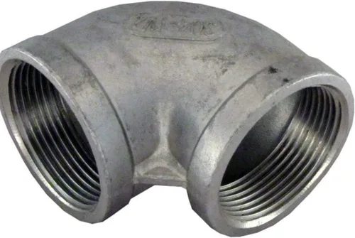 Vista 3 de Duda Energy 45° Codo 1/2" Hembra NPT Instalación de tubería de acero inoxidable 0,5