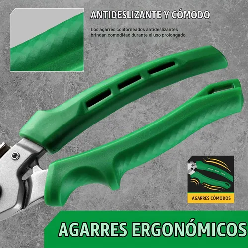 Vista 6 de SK 7" Tijeras resistentes de uso múltiple, tijeras forjadas en caída, cuchillas CR-V con bloqueo de seguridad, empuñaduras cómodas