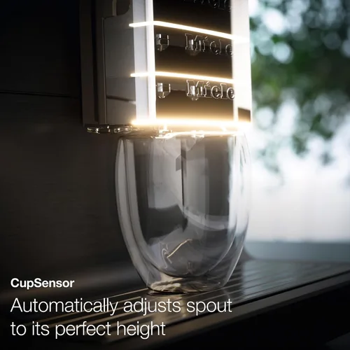 Vista 10 de Miele CM 7750 Cafetera automática CoffeeSelect - OneTouch para dos, AromaticSystem, 10 perfiles individuales, DoubleShot, CupSensor, compatible