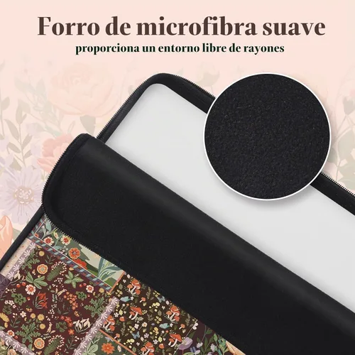 Vista 2 de iCasso - Funda para MacBook Air de 13 a 13.6 pulgadas, M5-M1, color marrón Rompecabezas marrón