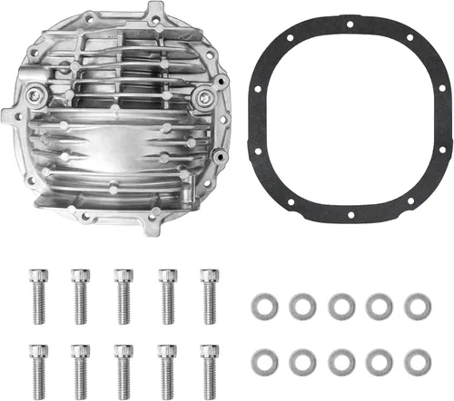 Vista 8 de Tapa de diferencial 8.8 para extremo trasero del sistema de cinturón compatible con Ford Mustang de 8.8" 8.8 Diff Cover compatible con Ford
