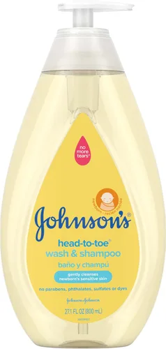 Vista 11 de Johnson's Baby Jabón y Champú Suave de la Cabeza a los Pies para Bebé, Sin Lágrimas y Hipoalergénico para Piel y Cabello Sensible del Recién Nacido