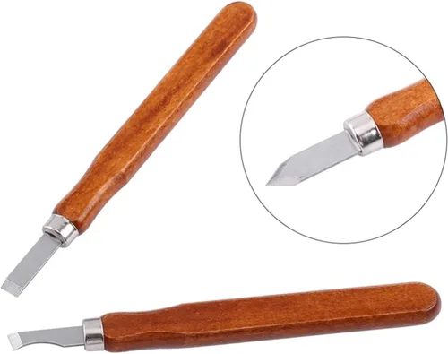 Vista 2 de XiBany Juego de cuchillos de corte de madera de 12 uds., cinceles de tallado de madera a mano para carpintería, herramientas de bricolaje