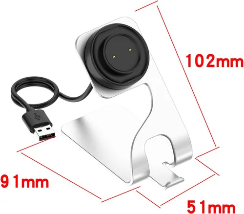 Vista 7 de Soporte de carga compatible con Amazfit Active/GTS4 mini/GTR 2/GTR 2e/GTS 2/GTS 2 Mini/GTS 2e/Pop Pro/T-Rex Pro/Bip 5/Bip 3/3pro Cargador