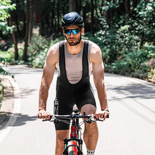 Vista 5 de Przewalski Culotte corto con bolsillos para teléfono, con acolchado 4D, transpirable, para ciclismo