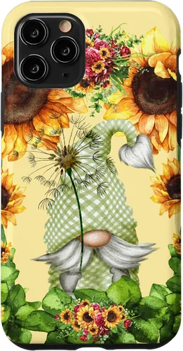 Vista 29 de Floral Sunflower Motif for Dandelion Lovers and Summer Gnome Case for iPhone 17