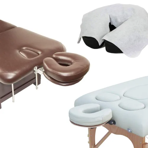 Vista 3 de 120 fundas desechables para cuna facial, toallas de papel suaves y sedosas, para masajes de silla y terapeuta de masaje (fundas para cuna facial)