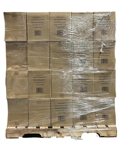 Vista 7 de Cinta adhesiva blanca de 2 pulgadas de ancho, para uso general, multisuperficie, rollo de alto rendimiento, 55 yardas de largo, paquete de 1 Paquete