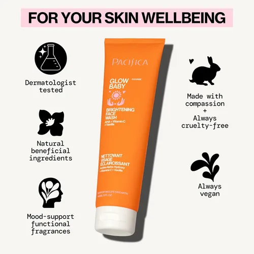 Vista 20 de Pacifica Dúo de lavado facial – Limpiador iluminador con vitamina C Glow Baby + limpiador suave de espuma de mar, juego de lavado facial exfoliante