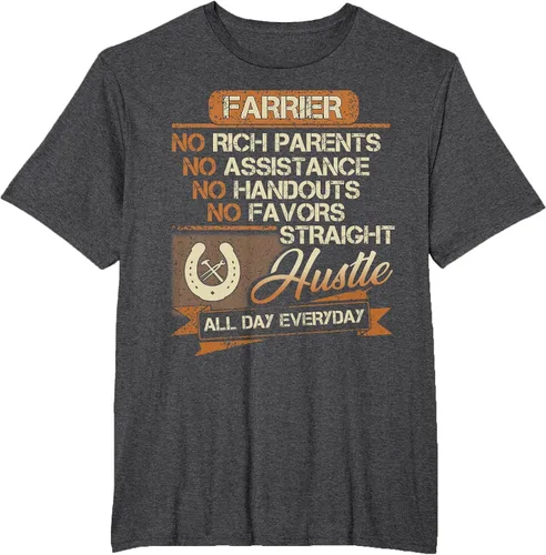 Vista 8 de Funny Farrier T-Shirt for Men Dad Brother Uncle Papa Negro