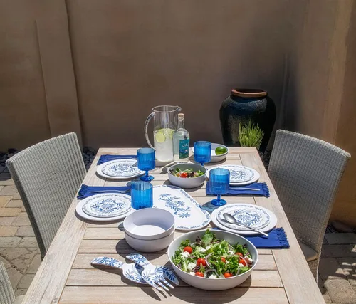 Vista 3 de Azul - Pinzas para ensalada de melamina duraderas de 10.6 pulgadas, resistentes a las roturas y aptas para lavavajillas, 2 piezas para interiores
