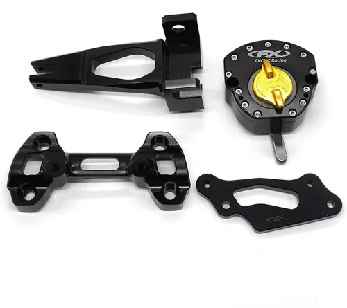 Vista 3 de Estabilizador de amortiguador de dirección de motocicleta con soporte de montaje compatible con MT-09 MT09 / Street Rally FZ-09 2014 2015 2016 2017