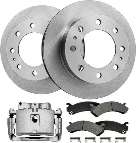 Vista 58 de Detroit Axle - 4 rotores de freno para Ford 1994-2004 Mustang, rotores de freno de disco delanteros y traseros 1995 1996 1997 1998 1999 2000 2001