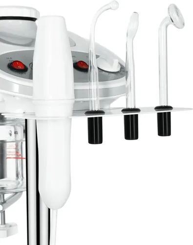 Vista 7 de Salonsunny 3 en 1 Profesional Vaporizador facial y lámpara LED de aumento y equipo de spa esteticista de alta frecuencia